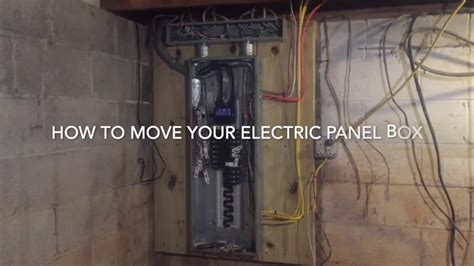 relocate junction box|moving breaker box inside house.